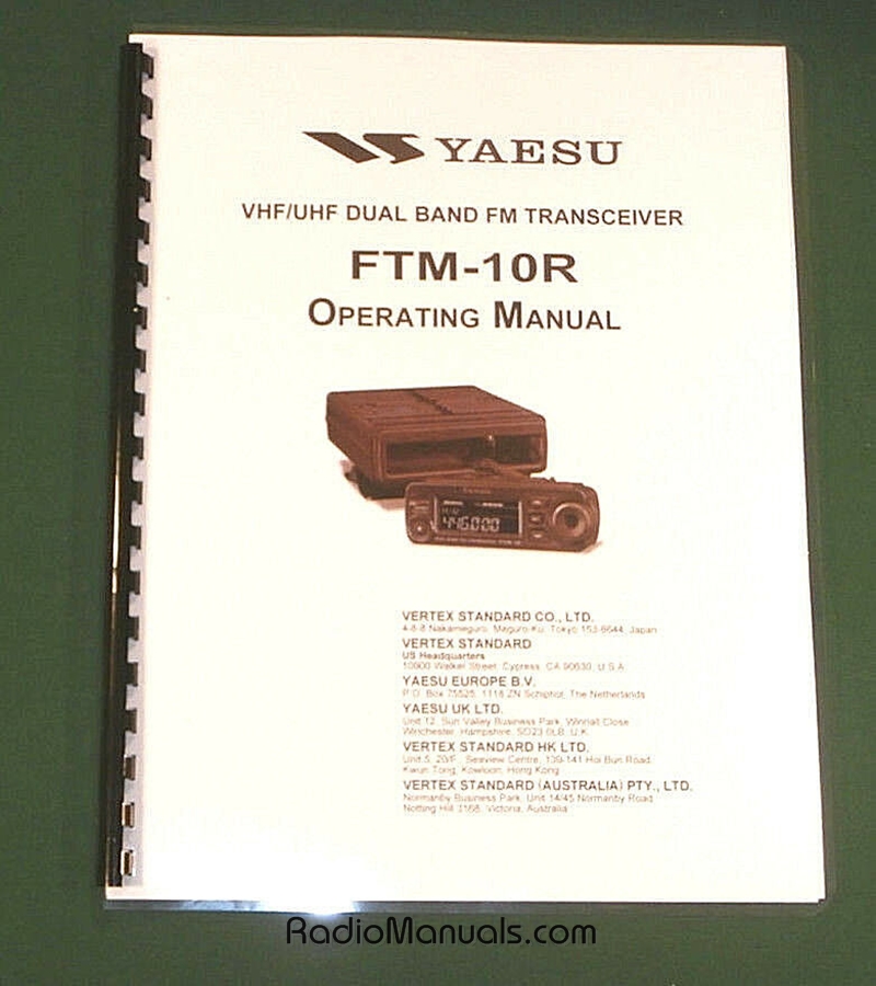 Yaesu FTM-10R Instruction Manual